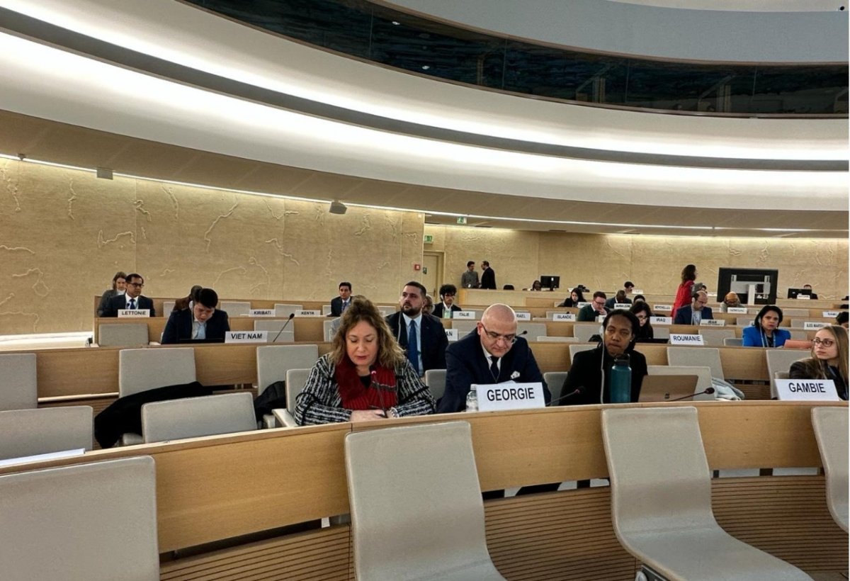 The President of the Personal Data Protection Service, Lela Janashvili, presented a report during the 55th session of the United Nations Human Rights Council
